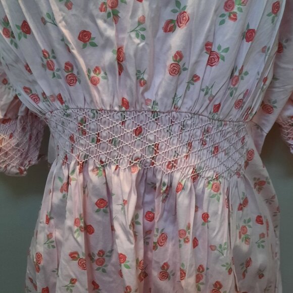 Dondolo Cottagecore Rose Maxi Dress XL - Picture 9 of 12